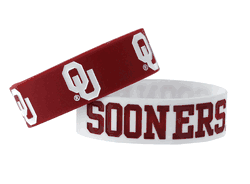 Oklahoma Sooners Bracelets - 2 Pack Wide