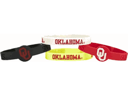 Oklahoma Sooners Bracelets 4 Pack Silicone
