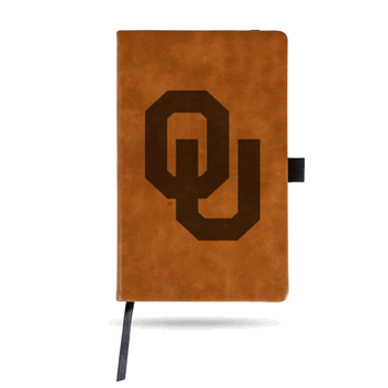 Oklahoma Sooners Brown - Primary Laser Engraved Small Notepad