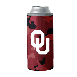 Oklahoma Sooners Camo Swagger 12oz Slim Can Coolie