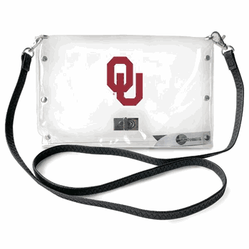 Oklahoma Sooners Clear Envelope Purse STRAP