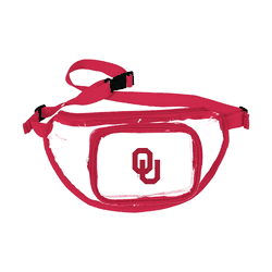 Oklahoma Sooners Clear Fanny Pack