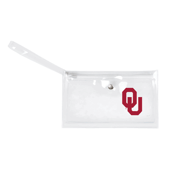 Oklahoma Sooners Clear Ticket Wristlet