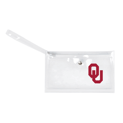 Oklahoma Sooners Clear Ticket Wristlet