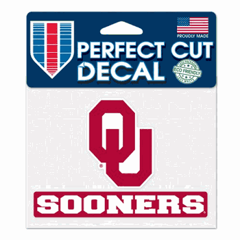 Oklahoma Sooners Decal 4.5x5.75 Perfect Cut Color