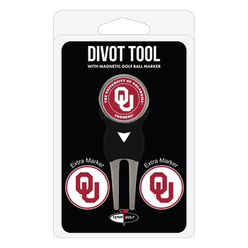 Oklahoma Sooners Divot Tool Pack - Signature tool w/ 3 markers