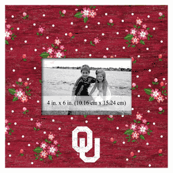 Oklahoma Sooners Floral 10x10 Frame