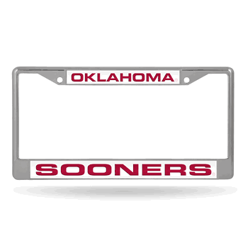 Oklahoma Sooners Laser Chrome Frame