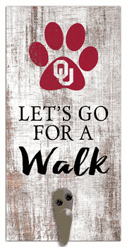 Oklahoma Sooners Leash Holder 6x12 Sign