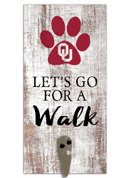 Oklahoma Sooners Leash Holder 6x12 Sign