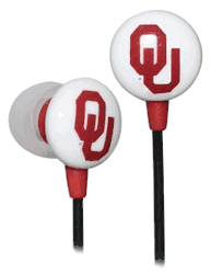 Oklahoma Sooners Logo Earbuds