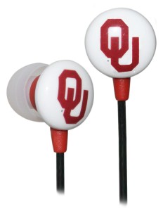 Oklahoma Sooners Logo Earbuds