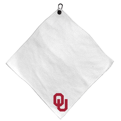 Oklahoma Sooners Microfiber Small Towel - 15" x 15" (White)