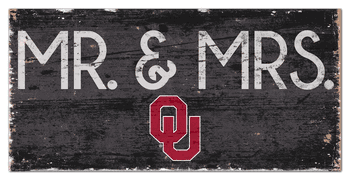 Oklahoma Sooners Mr & Mrs Sign