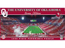 Oklahoma Sooners NCAA 1000pc Panoramic Puzzle - End Zone