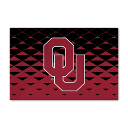 Oklahoma Sooners NCAA Dropzone Washable Rug 20X32 Inches