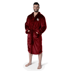 Oklahoma Sooners NCAA L/XL Silk Touch Robe 26x47 Inches