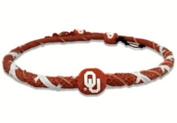 Oklahoma Sooners Necklace Spiral Football CO