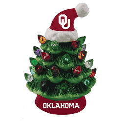 Oklahoma Sooners Ornament Christmas Tree LED 4 Inch