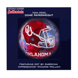 Oklahoma Sooners Paperweight Domed