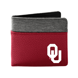 Oklahoma Sooners Pebble BiFold Wallet DRED
