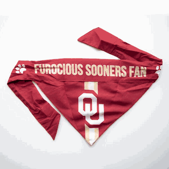 Oklahoma Sooners Pet Bandana Xtra Small