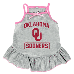 Oklahoma Sooners Pet Dress Grey Type XSmall