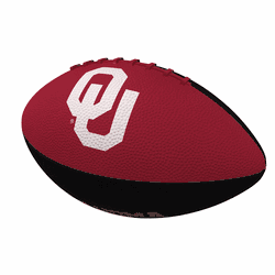Oklahoma Sooners Pinwheel Logo Junior Size Rubber Football
