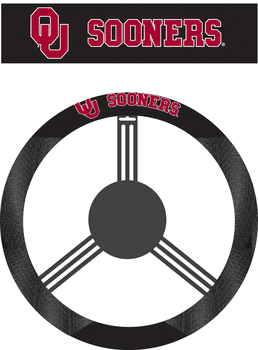 Oklahoma Sooners Poly-Suede Steering Wheel Cover