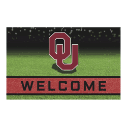 Oklahoma Sooners Rubber Door Mat - 18in. x 30in.