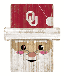 Oklahoma Sooners Santa Ornament