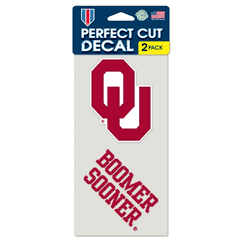 Oklahoma Sooners Set of 2 Die Cut Decals
