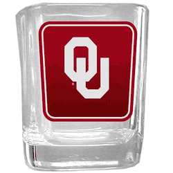 Oklahoma Sooners Square Glass Shot