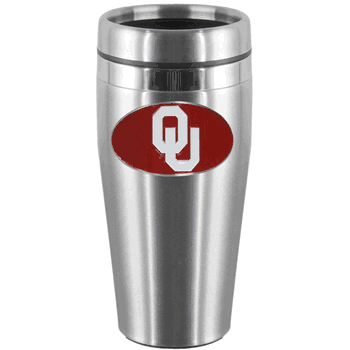 Oklahoma Sooners Steel Travel Mug