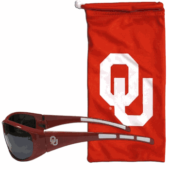 Oklahoma Sooners Sunglass and Bag Set