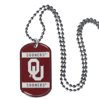 Oklahoma Sooners Tag Necklace
