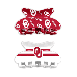 Oklahoma Sooners Team Hair Claw Set
