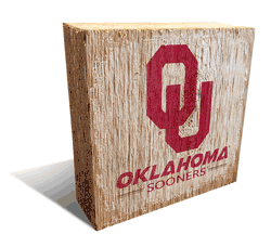 Oklahoma Sooners Team Logo Block 6X6