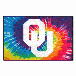Oklahoma Sooners Tie Dye Starter Mat Accent Rug - 19in. x 30in.
