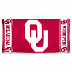 Oklahoma Sooners Towel 30x60 Beach Style