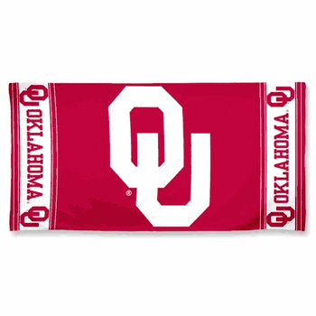 Oklahoma Sooners Towel 30x60 Beach Style