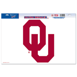 Oklahoma Sooners Ultra Decal 11in x 17in Logo