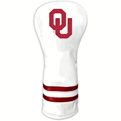 Oklahoma Sooners Vintage Fairway Headcover (White)