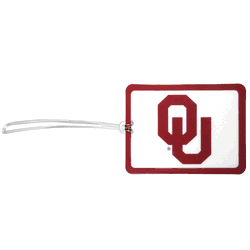 Oklahoma Sooners Vinyl Luggage Tag