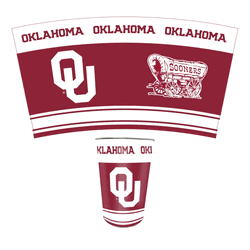 Oklahoma Sooners Wastebasket 3.3 Gallon Tin