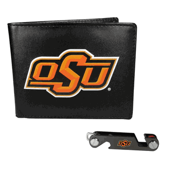 Oklahoma St. Cowboys Bi-fold Wallet & Key Organizer
