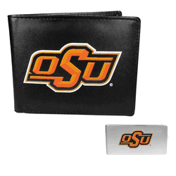 Oklahoma St. Cowboys Bi-fold Wallet & Money Clip