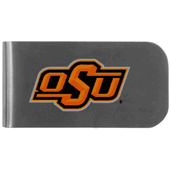 Oklahoma St. Cowboys Logo Bottle Opener Money Clip