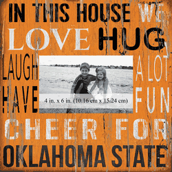 Oklahoma State Cowboys 10x10 In This House Frame