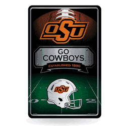 Oklahoma State Cowboys  11" x 17" Metal Home Dcor Sign